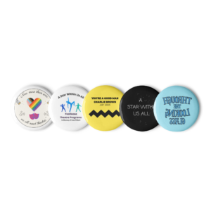 set of pin buttons